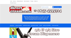 Desktop Screenshot of directcream.co.uk