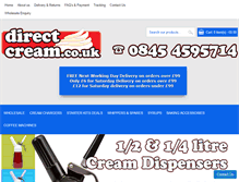 Tablet Screenshot of directcream.co.uk